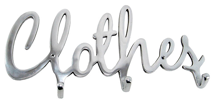 Aluminium Clothes Hanger With 3 Hooks - Click Image to Close